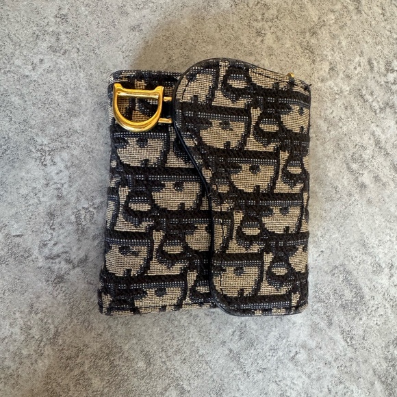 Dior Saddel lotus wallet - Picture 1 of 4